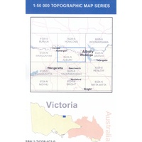 Albury 8225-N 1:50,000 Scale Vicmap