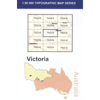 Ararat 7423-S 1:50,000 Scale Vicmap