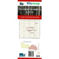 Feathertop North 8324-2-N 1:25,000 Double Format Vicmap