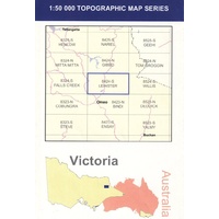 Leinster 8424-S 1:50,000 Scale Vicmap