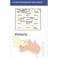 Mitta Mitta 8324-N 1:50,000 Scale Vicmap