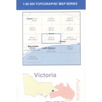 Orbost 8522-N 1:50,000 Scale Vicmap
