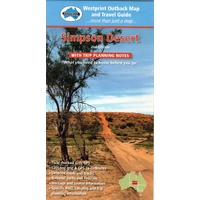 Simpson Desert Map Westprint Outback Map